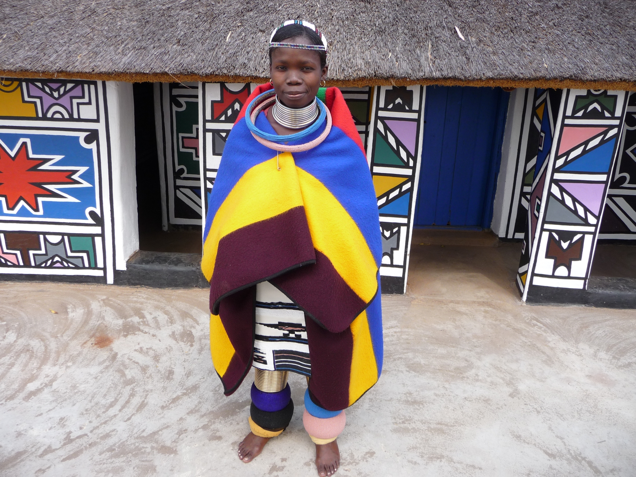 Traditional Ndebele dress. 