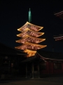 dsc00149 Senso-ji pagoda at night