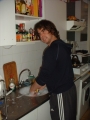 b_rietwijker0001 Kevin doing the dishes (rare enough to be photographed) (Rietwijkerstraat)