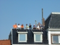 groningen_queens_day17 Celebrating on a roof