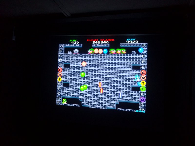 IMG_20190728_131527.jpg - Achievement nearly unlocked - 5 levels of Bubble Bobble to go until the end!